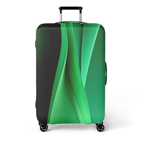 wxlmom Kofferschutzhülle S Schwarz Grün Waschbar,Suitcase Cover Für Kinder Und Erwachsene,Elastischer Spandex-Koffer-Protector,Koffer-Abdeckungen von wxlmom