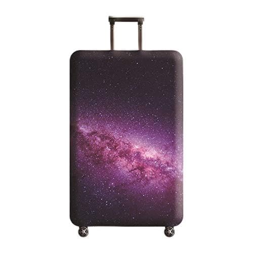 wxlmom Kofferschutzhülle S Schwarz Lila Waschbar,Suitcase Cover Für Kinder Und Erwachsene,Elastischer Spandex-Koffer-Protector,Koffer-Abdeckungen von wxlmom