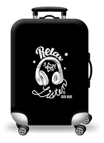 wxlmom Kofferschutzhülle S Schwarz Waschbar,Suitcase Cover Für Kinder Und Erwachsene,Elastischer Spandex-Koffer-Protector,Koffer-Abdeckungen von wxlmom