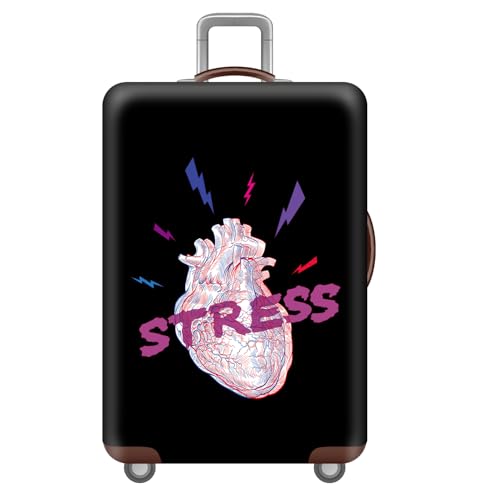 wxlmom Kofferschutzhülle S Schwarz Waschbar,Suitcase Cover Für Kinder Und Erwachsene,Elastischer Spandex-Koffer-Protector,Koffer-Abdeckungen von wxlmom