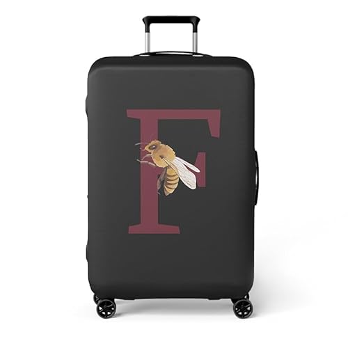 wxlmom Kofferschutzhülle S Schwarze Buchstaben Waschbar,Suitcase Cover Für Kinder Und Erwachsene,Elastischer Spandex-Koffer-Protector,Koffer-Abdeckungen von wxlmom