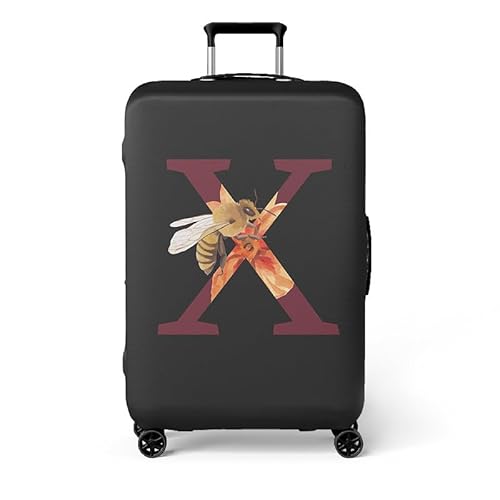 wxlmom Kofferschutzhülle S Schwarze Buchstaben Waschbar,Suitcase Cover Für Kinder Und Erwachsene,Elastischer Spandex-Koffer-Protector,Koffer-Abdeckungen wxlmom Kofferschutzhülle S Schwarze Buchstaben Waschbar,Suitcase Cover Für Kinder Und Erwachsene,Elastischer Spandex-Koffer-Protector,Koffer-Abdeckungen von wxlmom