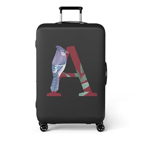 wxlmom Kofferschutzhülle S Schwarze Buchstaben Waschbar,Suitcase Cover Für Kinder Und Erwachsene,Elastischer Spandex-Koffer-Protector,Koffer-Abdeckungen von wxlmom