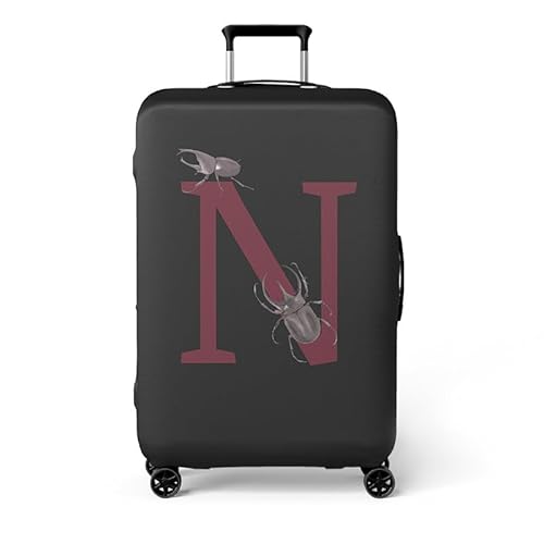 wxlmom Kofferschutzhülle S Schwarze Buchstaben Waschbar,Suitcase Cover Für Kinder Und Erwachsene,Elastischer Spandex-Koffer-Protector,Koffer-Abdeckungen von wxlmom