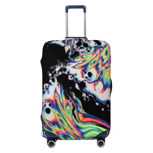 wxlmom Kofferschutzhülle S Schwarze Graffiti Waschbar,Suitcase Cover Für Kinder Und Erwachsene,Elastischer Spandex-Koffer-Protector,Koffer-Abdeckungen von wxlmom
