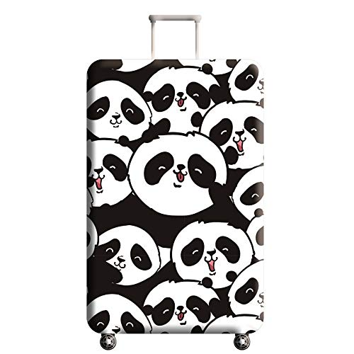 wxlmom Kofferschutzhülle S Schwarze Weiße Pandas Waschbar,Suitcase Cover Für Kinder Und Erwachsene,Elastischer Spandex-Koffer-Protector,Koffer-Abdeckungen von wxlmom