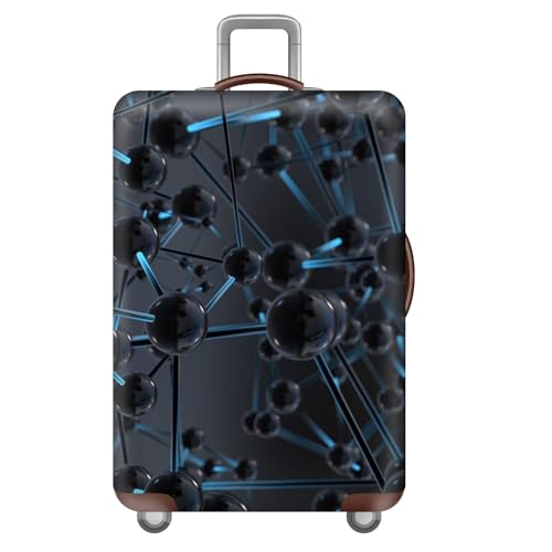 wxlmom Kofferschutzhülle S Schwarzer Ball Waschbar,Suitcase Cover Für Kinder Und Erwachsene,Elastischer Spandex-Koffer-Protector,Koffer-Abdeckungen wxlmom Kofferschutzhülle S Schwarzer Ball Waschbar,Suitcase Cover Für Kinder Und Erwachsene,Elastischer Spandex-Koffer-Protector,Koffer-Abdeckungen von wxlmom