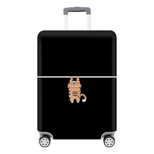 wxlmom Kofferschutzhülle S Schwarzer Tiger Waschbar,Suitcase Cover Für Kinder Und Erwachsene,Elastischer Spandex-Koffer-Protector,Koffer-Abdeckungen von wxlmom