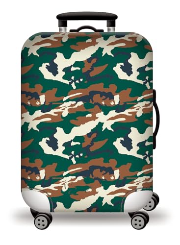 wxlmom Kofferschutzhülle S Tarnmuster Waschbar,Suitcase Cover Für Kinder Und Erwachsene,Elastischer Spandex-Koffer-Protector,Koffer-Abdeckungen von wxlmom