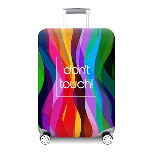 wxlmom Kofferschutzhülle XL Bunte Streifen Waschbar,Suitcase Cover Für Kinder Und Erwachsene,Elastischer Spandex-Koffer-Protector,Koffer-Abdeckungen von wxlmom