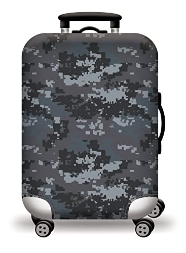 wxlmom Kofferschutzhülle XL Dunkelgrau Waschbar,Suitcase Cover Für Kinder Und Erwachsene,Elastischer Spandex-Koffer-Protector,Koffer-Abdeckungen von wxlmom