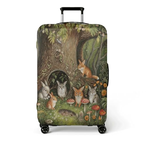wxlmom Kofferschutzhülle XL Gelbes Kaninchen Waschbar,Suitcase Cover Für Kinder Und Erwachsene,Elastischer Spandex-Koffer-Protector,Koffer-Abdeckungen von wxlmom