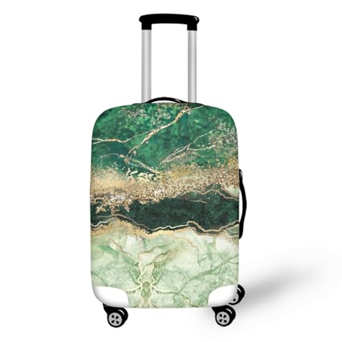 wxlmom Kofferschutzhülle XL Grün Gelb Waschbar,Suitcase Cover Für Kinder Und Erwachsene,Elastischer Spandex-Koffer-Protector,Koffer-Abdeckungen von wxlmom