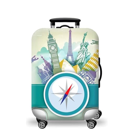 wxlmom Kofferschutzhülle XL Grün Waschbar,Suitcase Cover Für Kinder Und Erwachsene,Elastischer Spandex-Koffer-Protector,Koffer-Abdeckungen von wxlmom