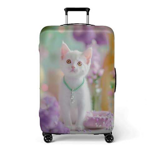 wxlmom Kofferschutzhülle XL Grüne Halskette Waschbar,Suitcase Cover Für Kinder Und Erwachsene,Elastischer Spandex-Koffer-Protector,Koffer-Abdeckungen von wxlmom