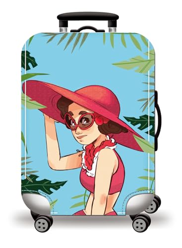 wxlmom Kofferschutzhülle XL Hut Frau Waschbar,Suitcase Cover Für Kinder Und Erwachsene,Elastischer Spandex-Koffer-Protector,Koffer-Abdeckungen von wxlmom