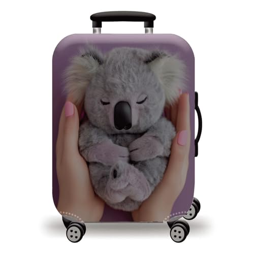 wxlmom Kofferschutzhülle XL Koala Puppe Waschbar,Suitcase Cover Für Kinder Und Erwachsene,Elastischer Spandex-Koffer-Protector,Koffer-Abdeckungen von wxlmom