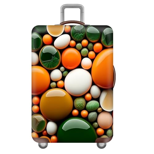 wxlmom Kofferschutzhülle XL Orange Grün Waschbar,Suitcase Cover Für Kinder Und Erwachsene,Elastischer Spandex-Koffer-Protector,Koffer-Abdeckungen von wxlmom