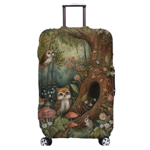 wxlmom Kofferschutzhülle XL Roter Pilz Waschbar,Suitcase Cover Für Kinder Und Erwachsene,Elastischer Spandex-Koffer-Protector,Koffer-Abdeckungen von wxlmom