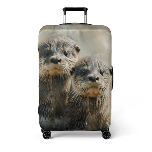 wxlmom Kofferschutzhülle XL Schwarze Aprikose Waschbar,Suitcase Cover Für Kinder Und Erwachsene,Elastischer Spandex-Koffer-Protector,Koffer-Abdeckungen von wxlmom