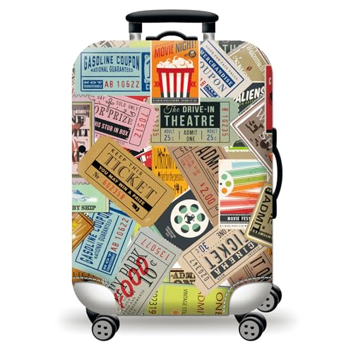 wxlmom Kofferschutzhülle XL Stempel Waschbar,Suitcase Cover Für Kinder Und Erwachsene,Elastischer Spandex-Koffer-Protector,Koffer-Abdeckungen von wxlmom