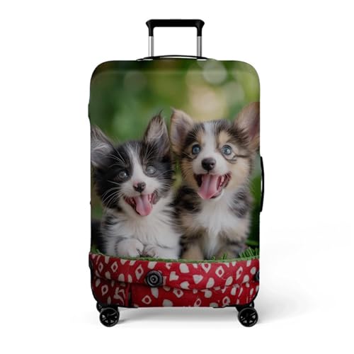 wxlmom Kofferschutzhülle XL Tierdruck Waschbar,Suitcase Cover Für Kinder Und Erwachsene,Elastischer Spandex-Koffer-Protector,Koffer-Abdeckungen von wxlmom