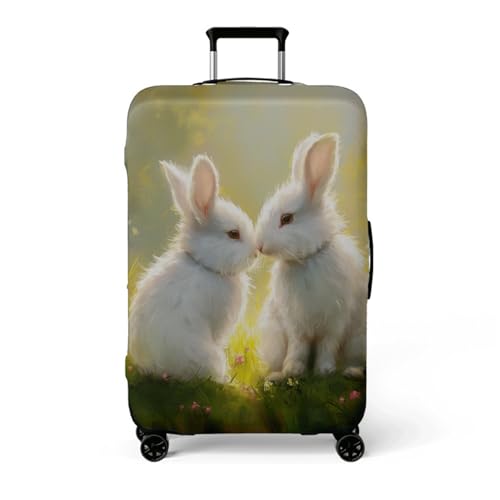 wxlmom Kofferschutzhülle XL Weiß Grün Waschbar,Suitcase Cover Für Kinder Und Erwachsene,Elastischer Spandex-Koffer-Protector,Koffer-Abdeckungen wxlmom Kofferschutzhülle XL Weiß Grün Waschbar,Suitcase Cover Für Kinder Und Erwachsene,Elastischer Spandex-Koffer-Protector,Koffer-Abdeckungen von wxlmom
