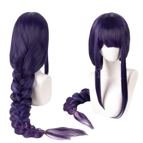 wxypreey Shogun Perücke Bold Twist Braid Highlight Gradient Perücke Spiel Cosplay Haar Synthetische Cosplay Perücke Halloween Perücke + Gratis Perückenkappe von wxypreey