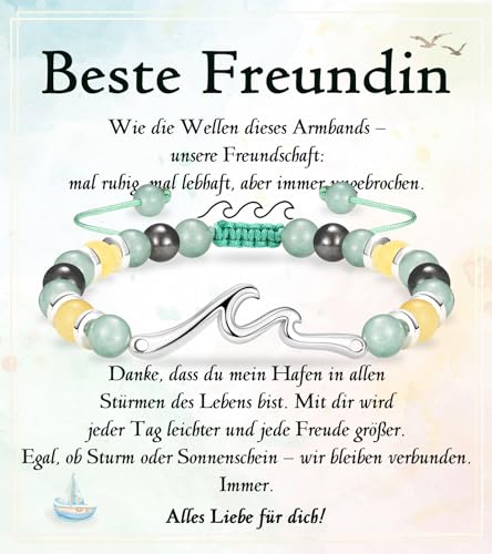 wynn's Armband für Beste Freundin, An Meine Beste Freundin Geschenke Als Geburtstagsgeschenk, Freundschaft Geschenk für Freundinnen zum Geburtstag Kommunion Abschluss Weihnachten von wynn's