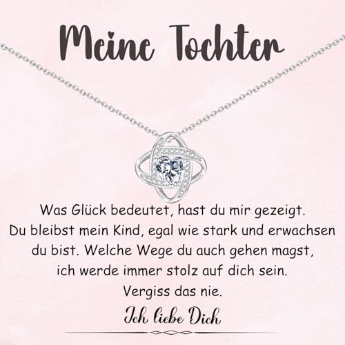 wynn's Geschenk für Tochter, An Meine Tochter Kette von Mama Papa, Kette für Tochter von Mutter Vater Geschenke zum Abschluss Einschulung Geburtstag Weihnachten wynn's Geschenk für Tochter, An Meine Tochter Kette von Mama Papa, Kette für Tochter von Mutter Vater Geschenke zum Abschluss Einschulung Geburtstag Weihnachten von wynn's