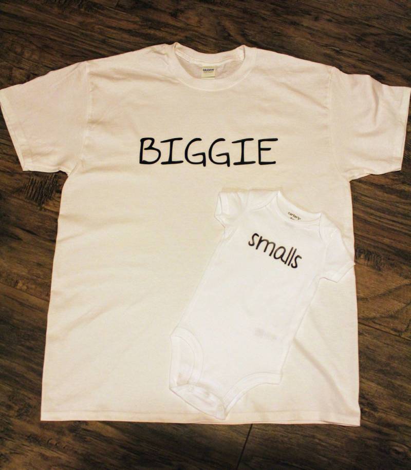 Biggie & Smalls Passendes Shirt Set | Eltern Und Kind Koordinierende Shirts von xBMcDesigns