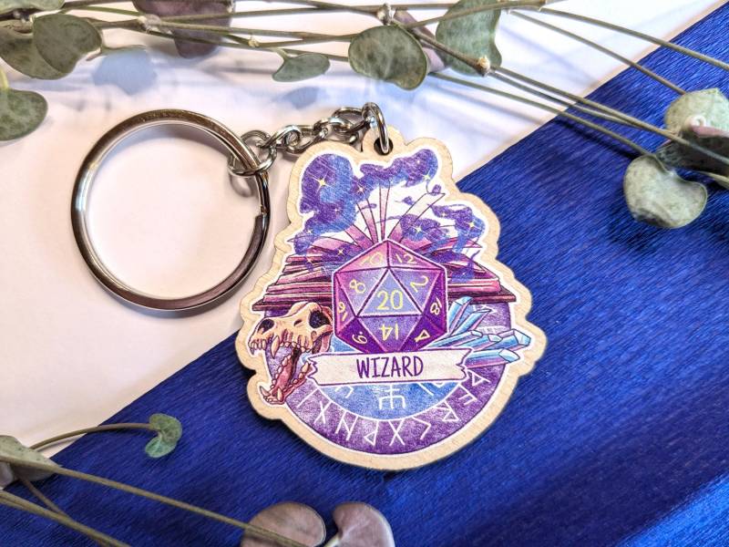 Wizard Pen & Paper Keychain/Pnp Keychain Dnd Wizard Pen & Paper Keychain/Pnp Keychain Dnd von xBluexMoon
