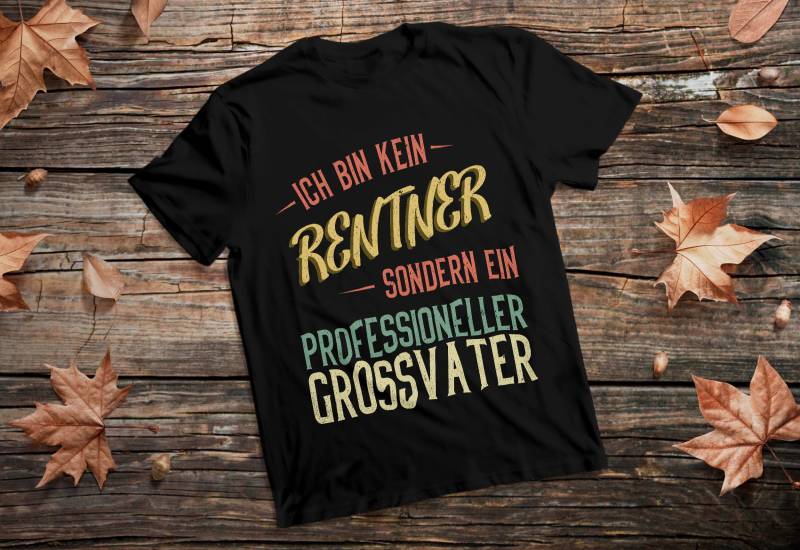 Ich Bin Kein Rentner Sondern Ein Professioneller Grossvater // Unisex Baumwoll T-Shirt Schwere Qualität von xShertyx
