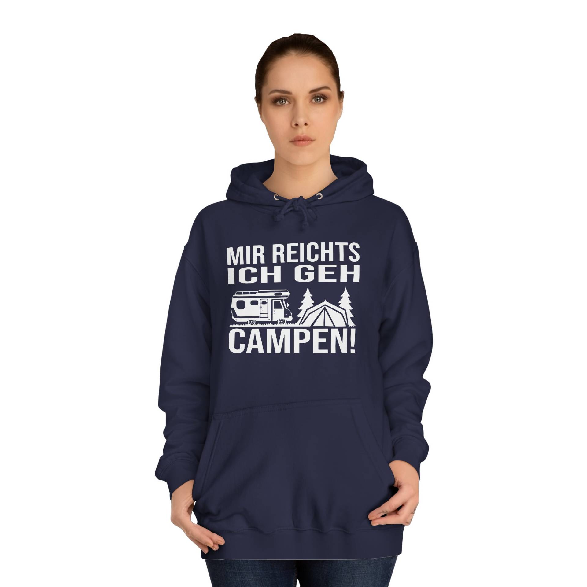 Mir Reichts - Ich Geh Campen // Unisex College Hoodie von xShertyx