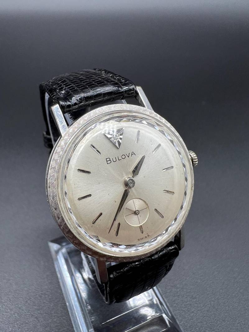 Bulova Diamond Excellency Herren Dresswatch Vintage Uhr 1960Er 32mm Swiss Made 10K R.g.p von xVintaqe