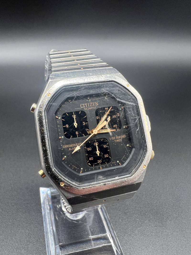 Citizen 3530 Octagon Chronograph Vintage Rare Herrenuhr Watch von xVintaqe