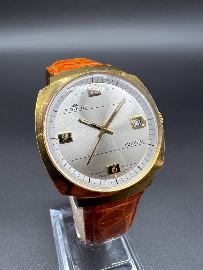 Fortis Tuxedo Vintage Herrenuhr Swiss Made Automatik 1970Er Watch von xVintaqe