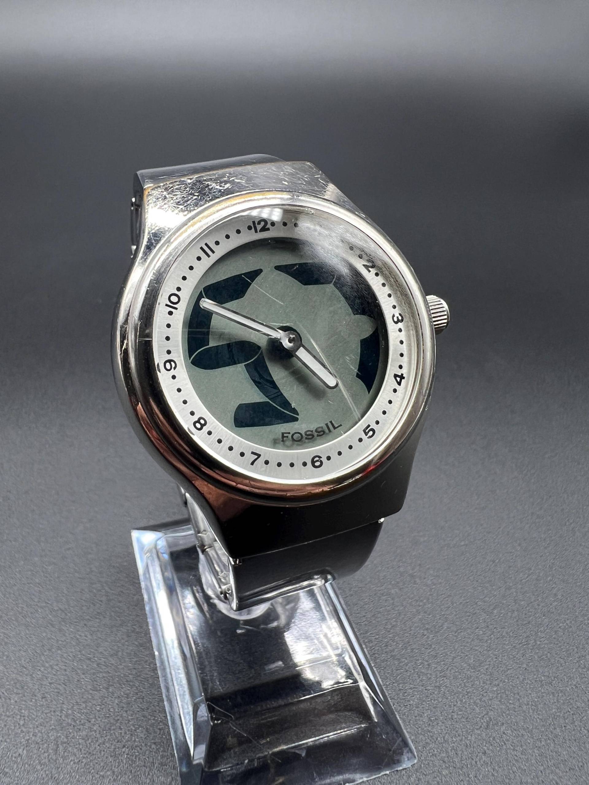 Fossil Big Tic Vintage Uhr Jr-7887 Stahl Damenuhr Digital von xVintaqe