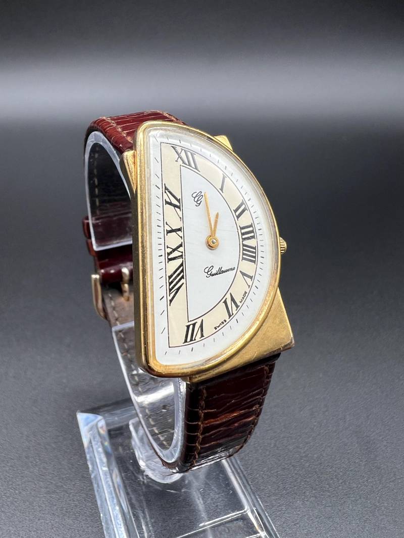 Guillaume Damenuhr Swiss Made Vintage Watch Half Moon Halbmond Sehr Selten von xVintaqe