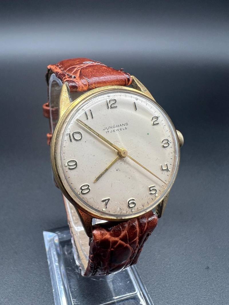 Junghans Max Bill Vintage 17 Jewels Germany Herrenuhr Gold von xVintaqe