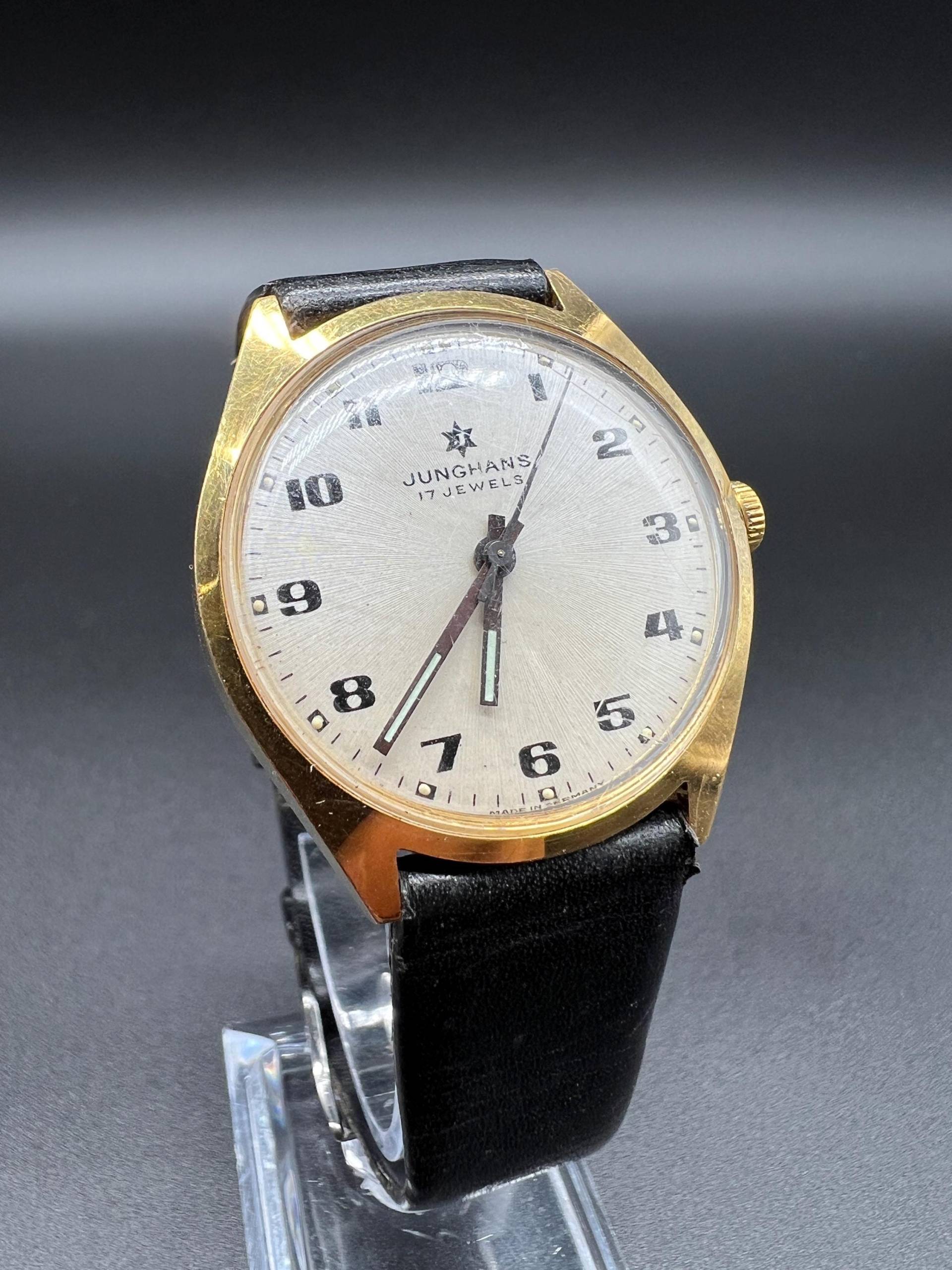 Junghans Vintage Cal. 620.50 Herrenuhr 17 Jewels Made in Germany Gold Mechanisch von xVintaqe
