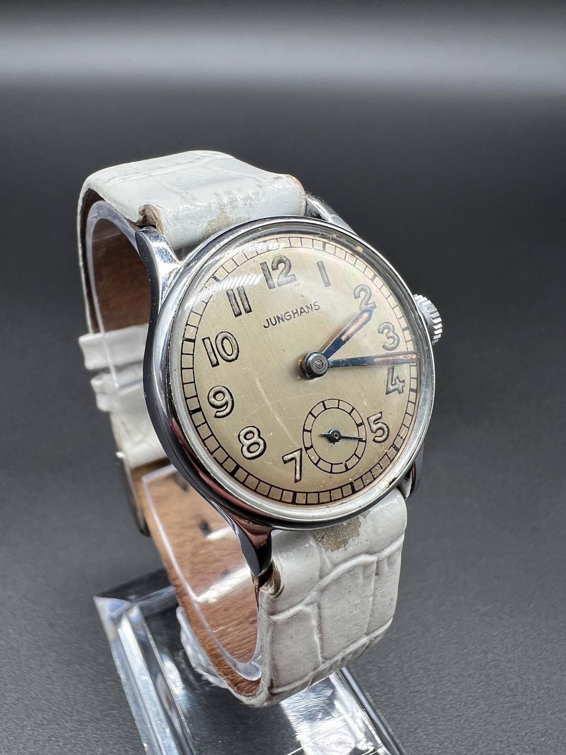 Junghans Vintage Militär Herrenuhr 1940Er Germany Mechanisch von xVintaqe