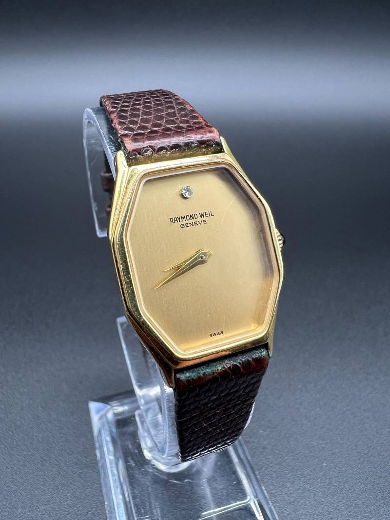 Raymond Weil Geneve Swiss Made Vintage Damenuhr Mit Diamant Vergoldet von xVintaqe