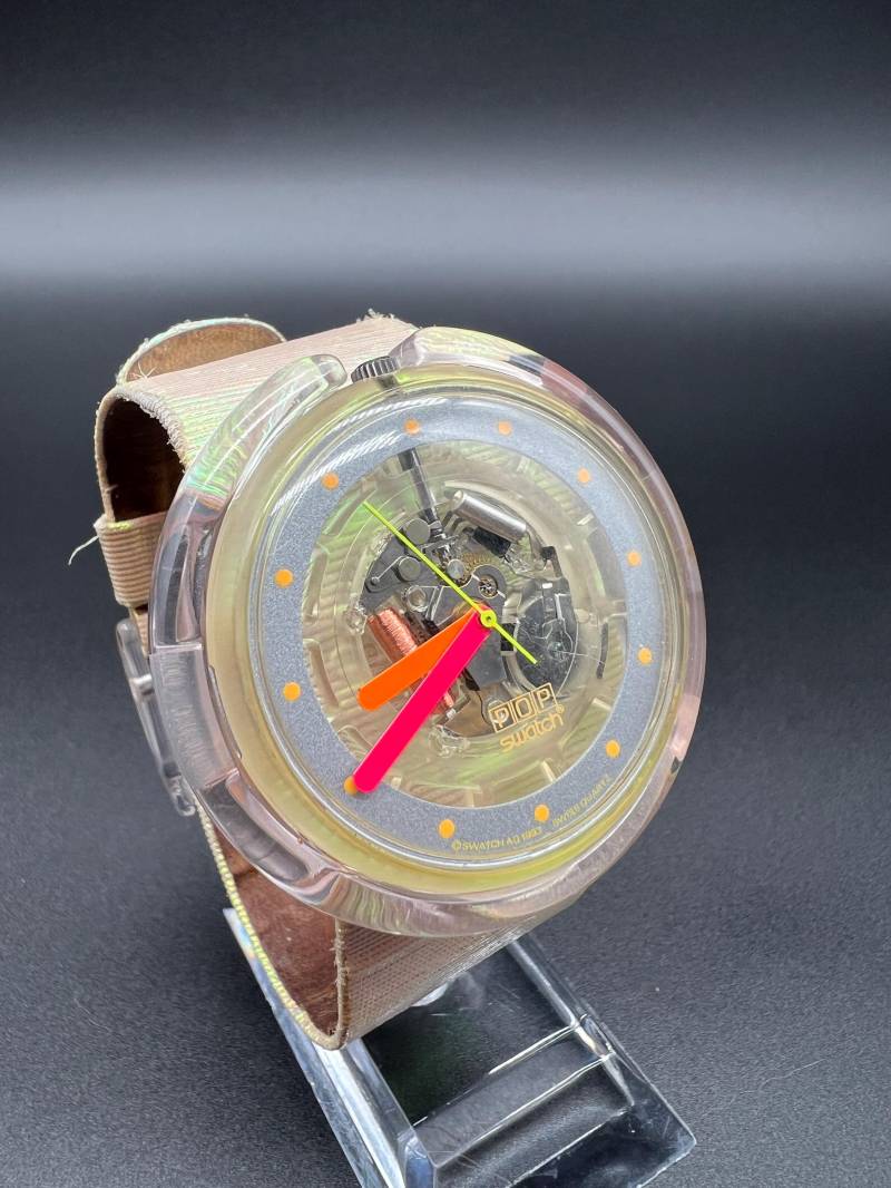 Swatch Pop Shining Pwk191 Vintage Uhr Watch Damenuhr 1990Er Swiss von xVintaqe