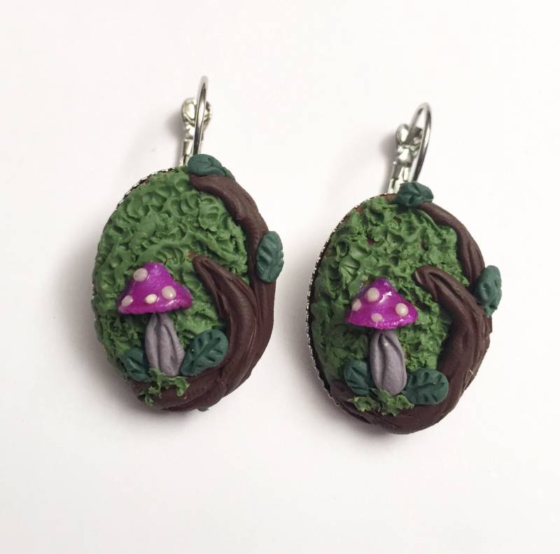 Waldohrringe, Polymerton, Naturohrringe, Weihnachtsgeschenk, Personalisiertes Geschenk, Handgefertigt. Weihnachtsgeschenk Für Sie, Rustikal Waldohrringe, Polymerton, Naturohrringe, Weihnachtsgeschenk, Personalisiertes Geschenk, Handgefertigt. Weihnachtsgeschenk Für Sie, Rustikal von xannachip