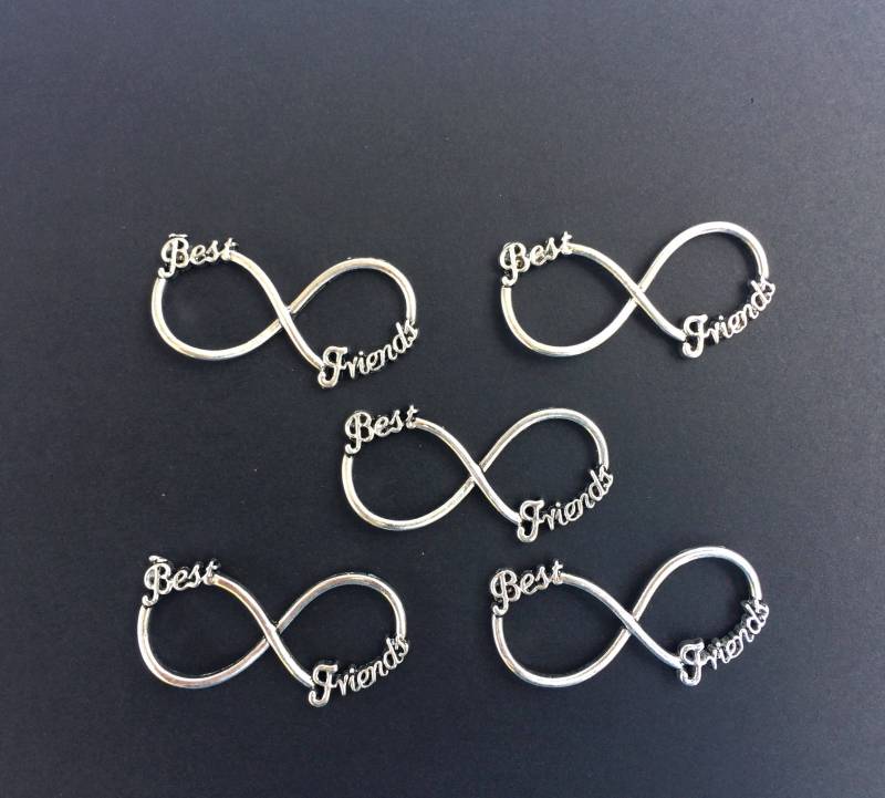 Connector-Armband, Unendlichkeitssymbol Und Besten Freunde, Unendliche Connector Beste Stecker, Ideal Für Armbänder von xannachipmateriales