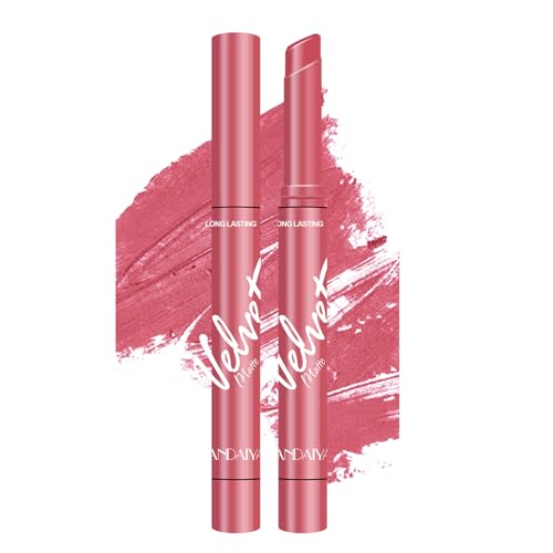 1PC Samt Lip Gloss Feuchtigkeits Matte Lippenstift Langlebig Wasserdicht Antihaft Tasse Make Up Geschenk Für Mädchen Und Frauen Matte Lippenstift von xbiez