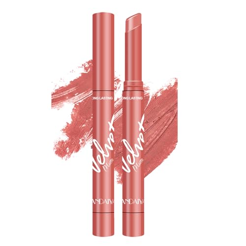 1PC Samt Lip Gloss Feuchtigkeits Matte Lippenstift Langlebig Wasserdicht Antihaft Tasse Make Up Geschenk Für Mädchen Und Frauen Matte Lippenstift von xbiez