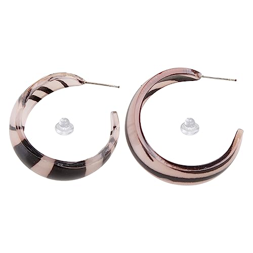 3,3 x 3,3 cm Acryl-Creolen, Damen-Modeschmuck für C-förmige Acryl-Set, C-förmige Ohrringe von xbiez