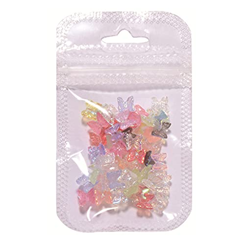 50Pcs 3D Harz Für Schmetterling Nail Art Dekorationen Kristall Für Glitter Aufkleber Ornamente Für Maniküre DIY Tipps Liefert Kristall Aufkleber von xbiez